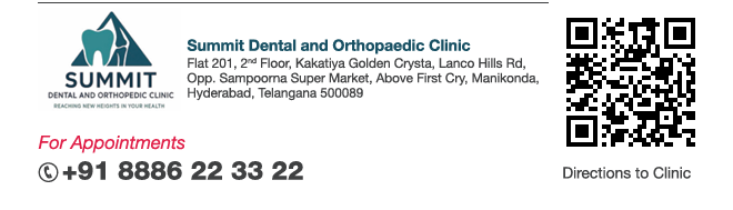 Summit Dental and Orthopaedic Clinic Contact and QR Code